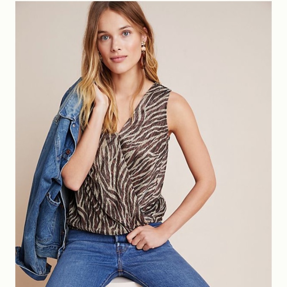 Anthropologie Eri + Ali Kasi Shimmer Top NWT